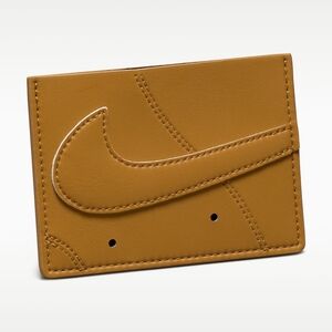 Nike Icon Air Force 1 Card Wallet In Tan/Brown
